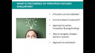 Principles Focused Evaluation Webinar