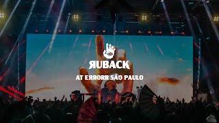 RUBACK @ ERRORR São Paulo, Brazil / Melodic Techno Mix (4k Full Set)