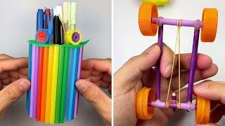 DIY Projects with Drinking Straws – Amazing Drinking Straw Crafts and Life Hacks