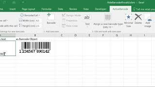 Excel show a barcode only if valid