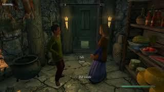 Arguing between Dragonborn's children. Skyrim Anniversary Edition