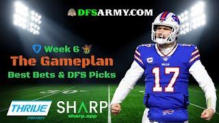 NFL Week 6 DraftKings & FanDuel Best Bets and DFS Picks  | The Gameplan