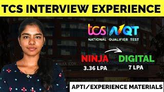 TCS Interview Experience in Tamil | TCS NQT Exam Preparation| TCS Ninja to Digital Upgrade