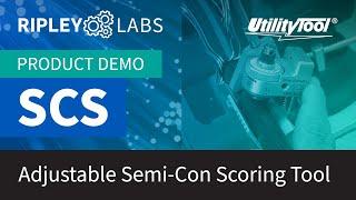 Ripley Labs Demos: UtilityTool® SCS Adjustable Cable Semi-Con Scoring Tool