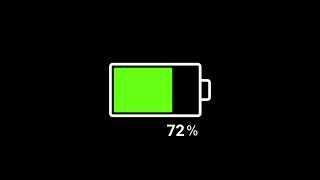 BATTERY CHARGING ANIMATED VIDEO OVERLAY