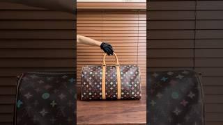 LV Keepall Bandoulière 50 Chocolate Monogram Craggy M24901 #lv #lvaddict #lvlover #lvbag #monogram