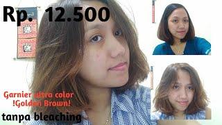 CAT RAMBUT SENDIRI DIRUMAH - Garnier Naturals Ultra Color Golden Brown review ( tanpa bleaching )