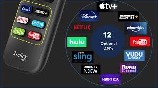 How to Program a hot key on 1-clicktech RT-Series Remote for Roku TV and Roku Box Player.