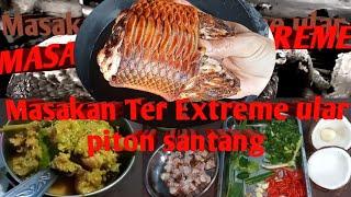 masakan Manado.Cara memasak ular   #dagingularpiton