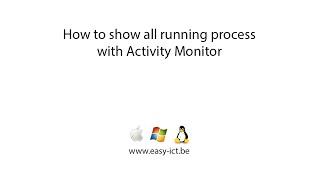 How to show running process with OS X Activity Monitor