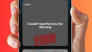 How to Fix Spotify Lyrics Not Showing iPhone | Spotify Couldn't Load The Lyrics For This Song (2024)