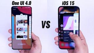 One UI 4.0 vs iOS 15 - Which Has Better And Smooth Animations?