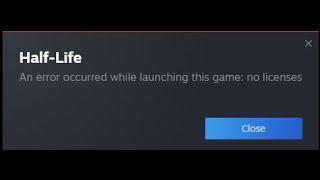  Steam no licenses fix