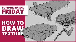 LEARN TO DRAW TEXTURE AND MATERIALS