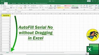 Automatically Fill Serial No without Dragging in Excel | Full Excel Tutorial in Hindi