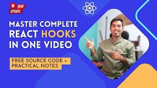 Master Complete React Hooks Tutorial in Hindi  Free Notes + Code