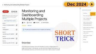 Monitoring and Dashboarding Multiple Projects | #qwiklabs | #arcade