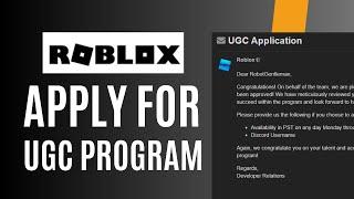 How to Apply for Roblox UGC Program