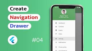 How to create Navigation Drawer in Flutter App? (Android & IOS)
