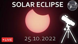 [LIVE] - Solar Eclipse 25.10.2022 through Telescope