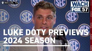 Luke Doty previews 2024 Gamecock football season at SEC Media Days