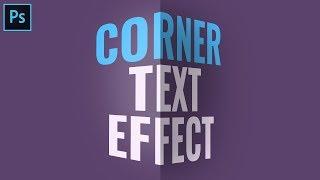 3D Text Effect Corner Perspective - Photoshop Tutorial Typography