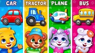 Learn Vehicle Names & Vehicle Sounds for Kids | Toddler Learning Video | RV AppStudios