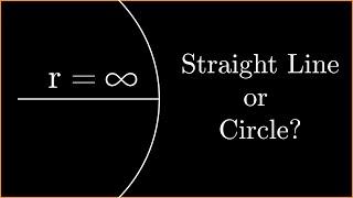 Short Animations: Straight Line or Circle with Infinite Radius?