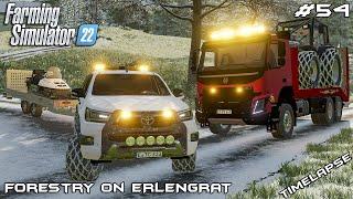 Moving on to the new LOGGING PARCEL | Forestry on ERLENGRAT | Farming Simulator 22 | Episode 54