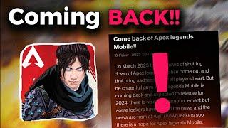 Apex Legends mobile is Finally COMING BACK!!!