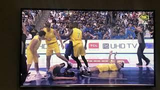 Australia vs Philippines Basketball fight -  Slow motion Punches HD