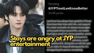 STAYs are angry at JYPE for neglecting STRAYKIDS LEEKNOW's Hardwork and Lack of attention #kpop