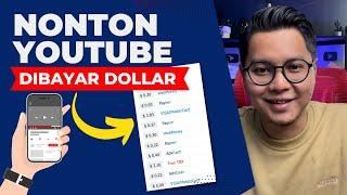 Nonton Youtube Dibayar Dollar Tanpa Install Aplikasi Penghasil Uang, Cara Dapat Uang Dari HP !