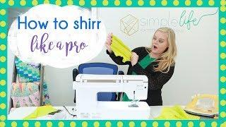 How to smock / shirr fabric like a pro with elastic thread on your sewing machine