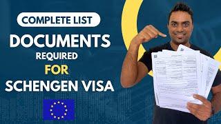 Documents Required for Schengen Visa  || Complete List