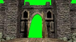 green screen castle door opening free