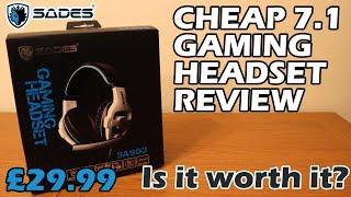 DO NOT BUY! SADES SA-903 Cheap 7.1 USB Gaming Headset Review and Mic Test