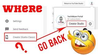 how to Switch Back to old creator studio classic  after new update YouTube studio 2020