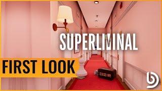 Superliminal First Look | JUST TAKE THE DOOR OFF THE MOON! Hard stuck on puzzle 2