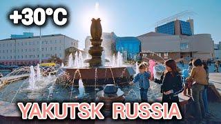 Summer life in the coldest city on Earth YAKUTSK in Russia