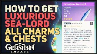 How to get Luxurious Sea-Lord Genshin Impact (All Moonchase Charms & Mystmoon Chests)