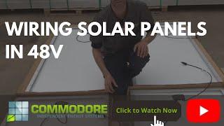 Wiring Solar Panels in 48V