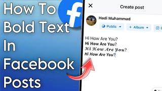 How To Bold Text In Facebook Posts | Android/iOS