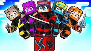 7 Friends on One Ninja Block in Minecraft!