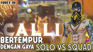 FREE FIRE - Bertempur Dengan Gaya Ya Begini Hasilnya SOLO VS SQUAD 36 KILL