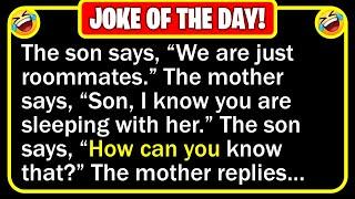  BEST JOKE OF THE DAY! - A mother visits her son for dinner, who has a girl... | Funny Clean Jokes