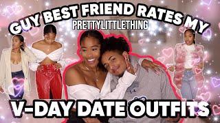 HE RATED MY PRETTYLITTLETHING VALENTINES DAY LOOKS!