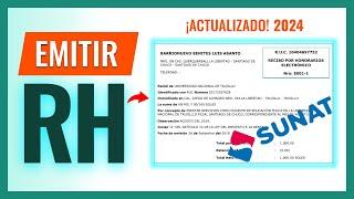 Como Emitir Recibo por Honorarios Electrónico 2024 | al crédito y al contado