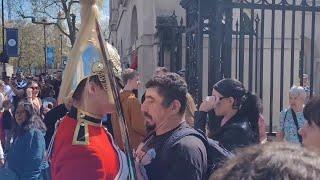 kings guard Chest bumps tourist out of the way     #thekingsguard