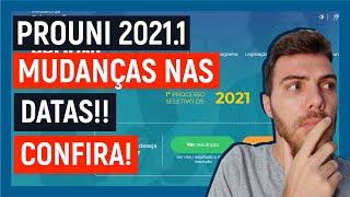 MUDANÇAS ENORMES NO PROUNI!!! PARA TUDO!! Mudaram as DATAS! [Prouni 2021]